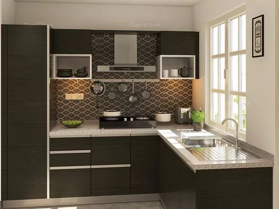 Dapur minimalis desain L