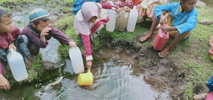 air bersih langka, air, kekeringan, kelangkaan air bersih, indonesia, kemarau