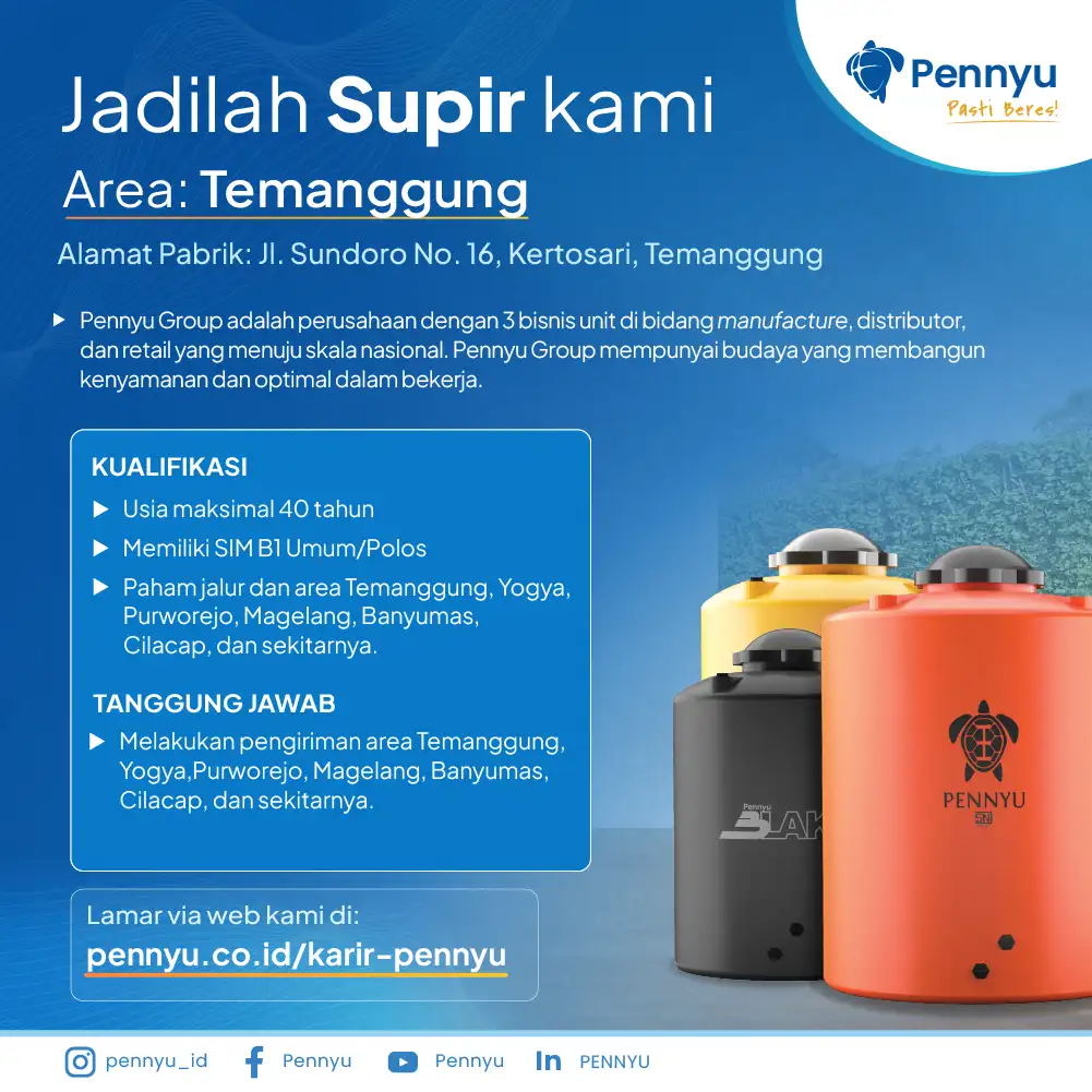 Lowongan Kerja Supir Area Temanggung