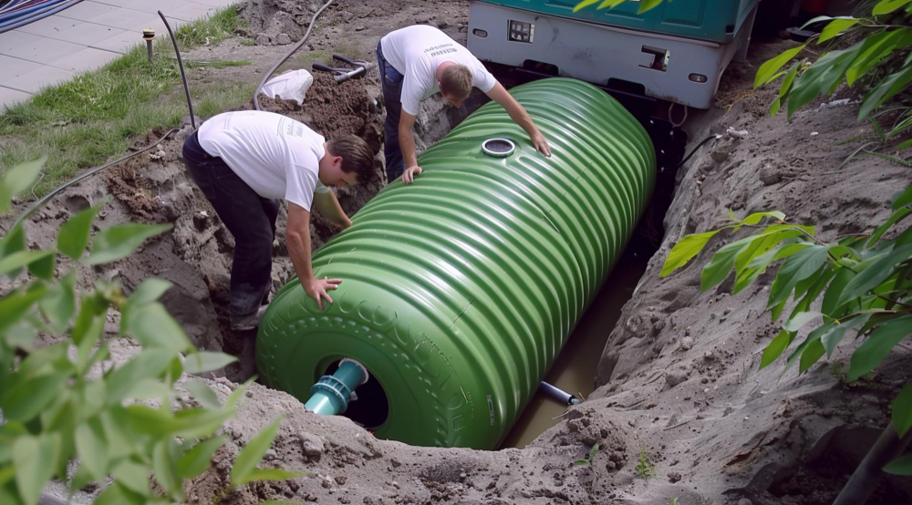 bio septic tank ramah lingkungan dari bahan pe mudah diangkat karena ringan