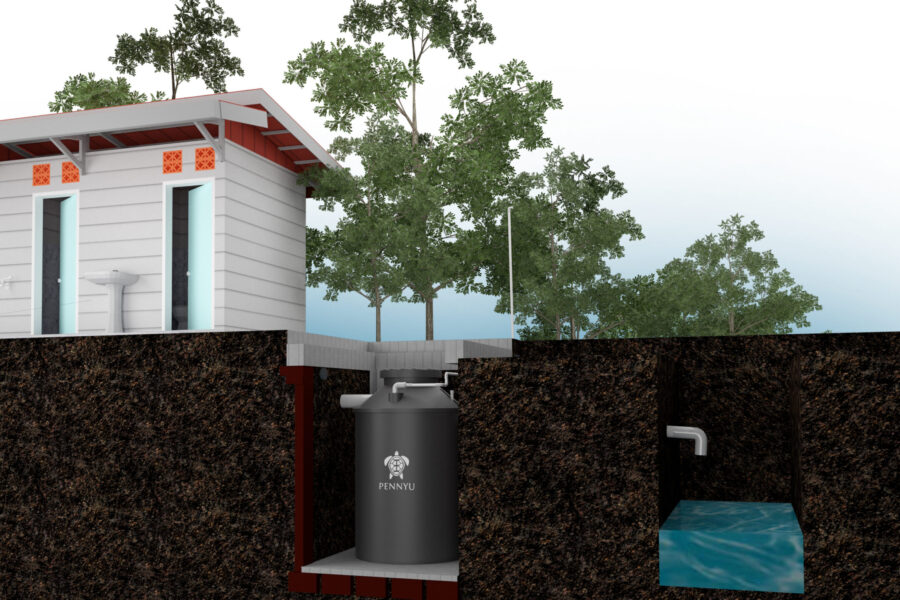 bio septic tank menampung limbah toilet