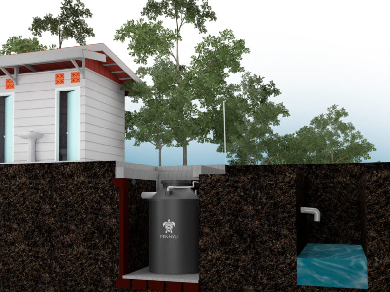 bio septic tank menampung limbah toilet