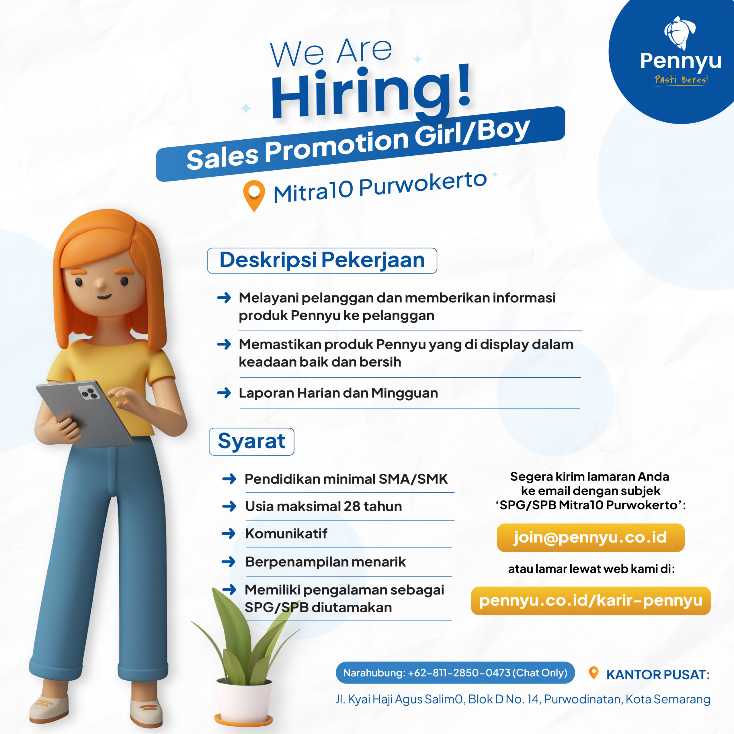 loker SPG/SPB Purwokerto