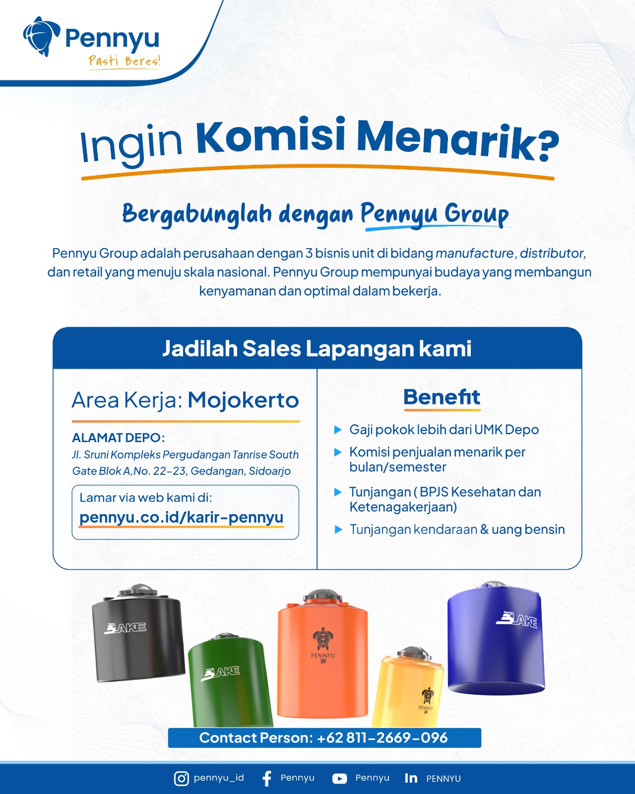 lowongan kerja sales lapangan mojokerto