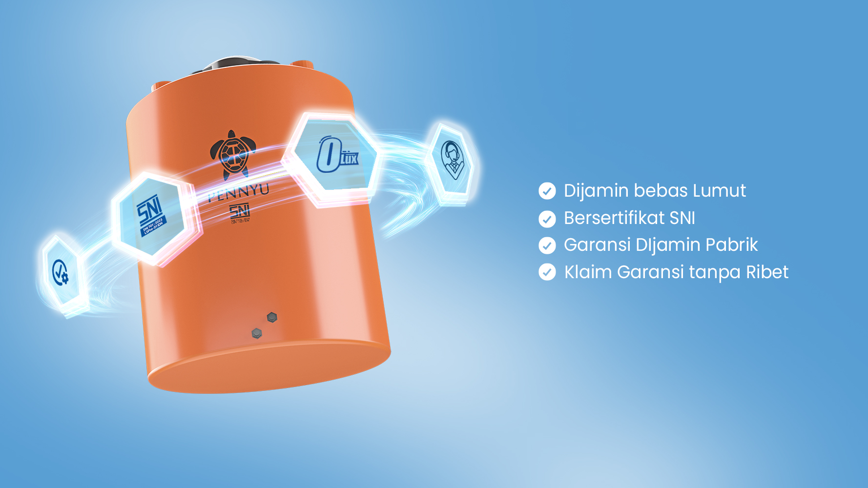 4 kriteria tangki air terbaik untuk keluarga: bebas lumut, SNI, garansi pabrik & klaim mudah — Tangki Air Pennyu
