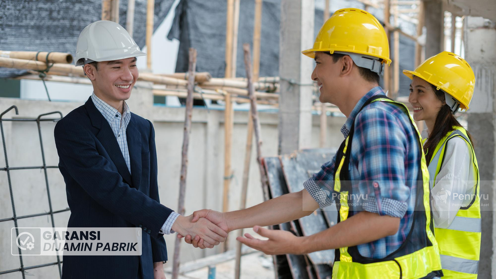 Tim profesional Pennyu memberikan garansi resmi tangki air yang dijamin pabrik