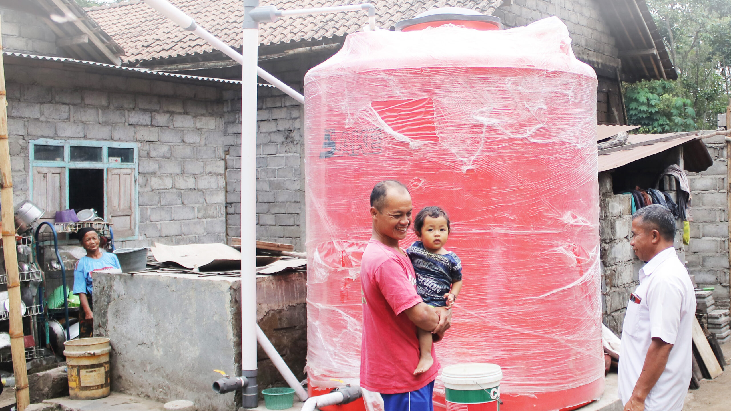 Dalam program PAMSIMAS, tandon air menjadi komponen penting sebagai penampung sekaligus titik distribusi air bersih ke rumah tangga di desa sasaran program.