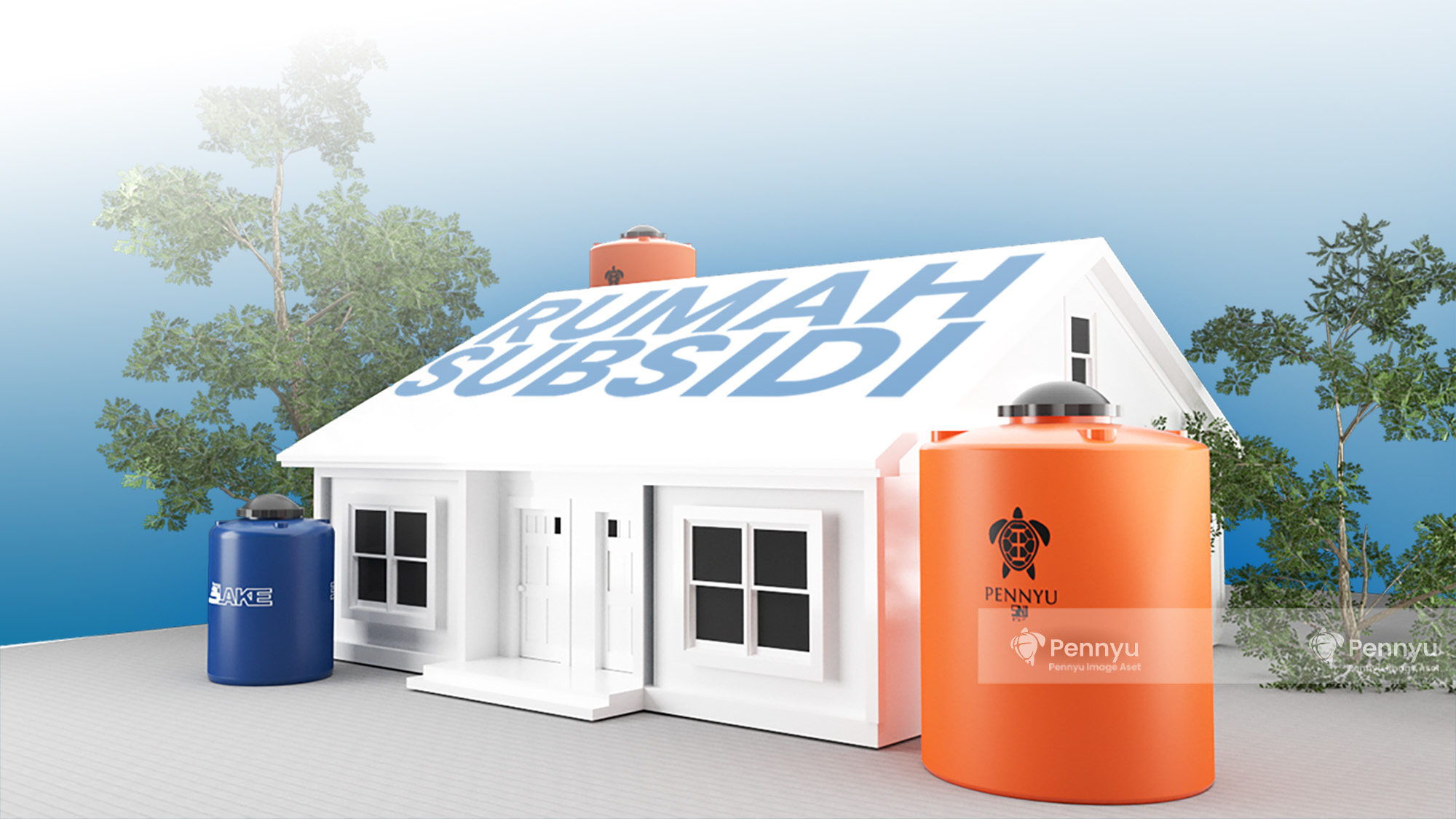 Tandon air rumah subsidi