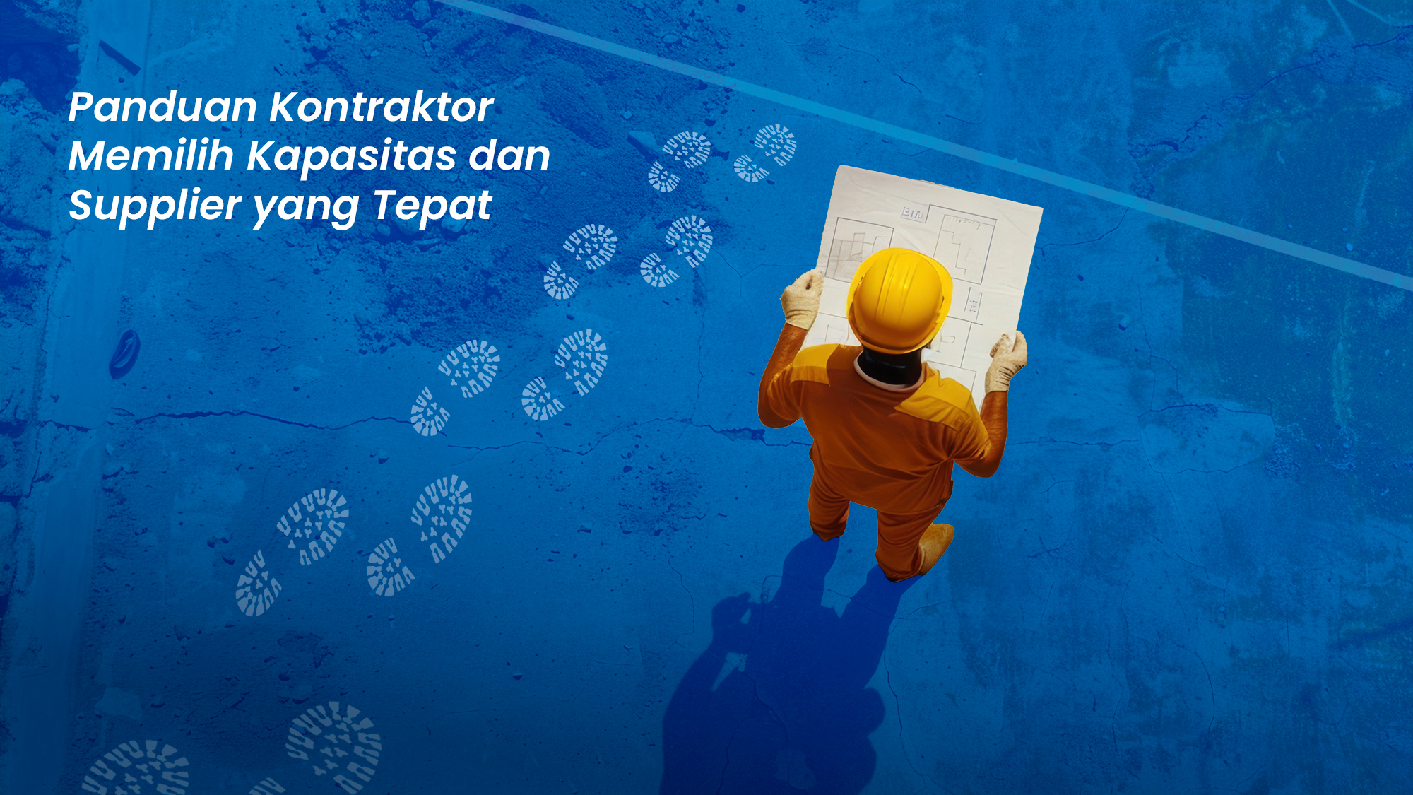 Tangki air proyek konstruksi