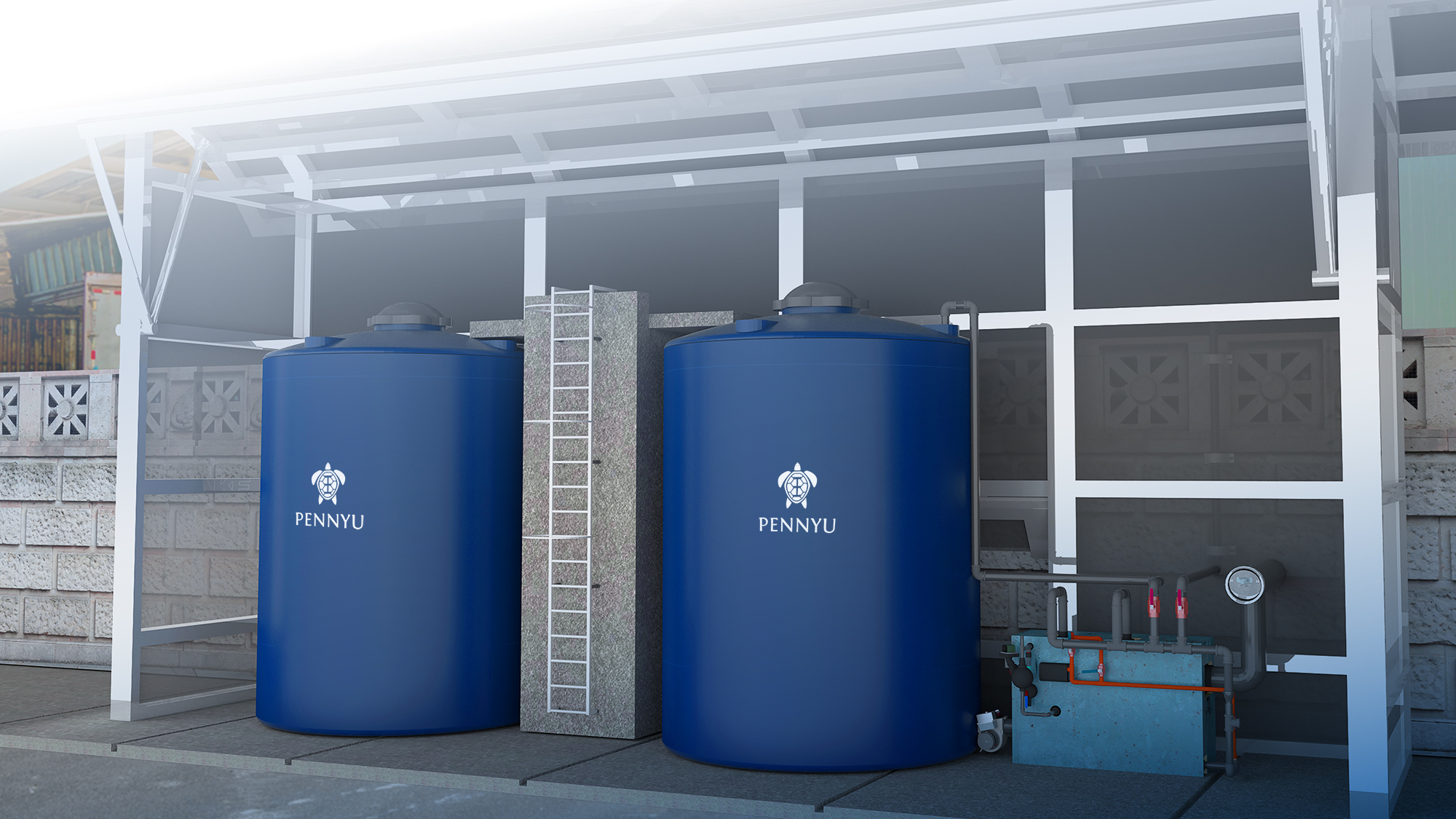 Tangki air untuk pabrik