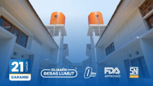 Penempatan Toren Air di Atas