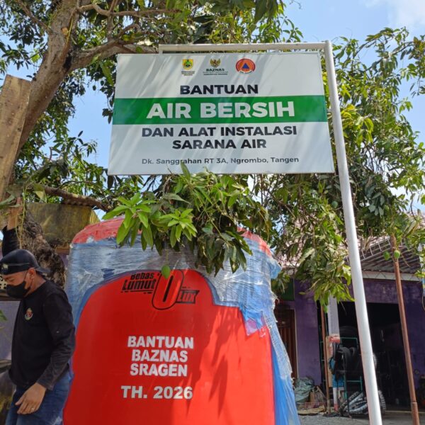 Pengadaan Tangki Air Pennyu Kapasitas 5.700 Liter untuk Program BAZNAS Sragen - 2 Produk Tangki Air Pennyu 5000 liter untuk Program Bantuan BAZNAS Tahun 2026