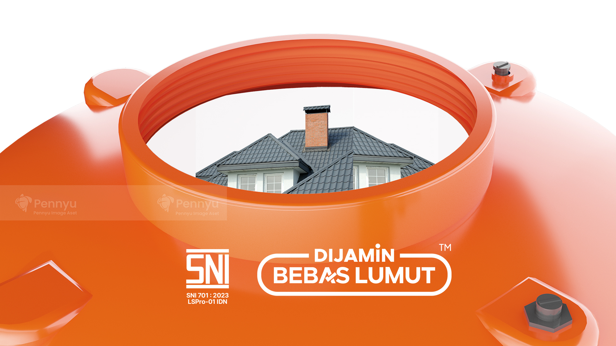 Tangki air SNI bebas lumut